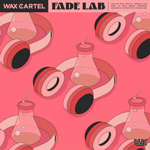 Pink cover artwork featuring headphones for the electric soul inspired sample pack titled "Fade Lab"
